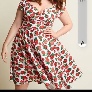 Lovely strawberry pinup dress